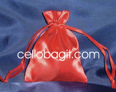 Satin Wedding Favor Bags/Pouches - 4"x6" - Red (10 Bags)